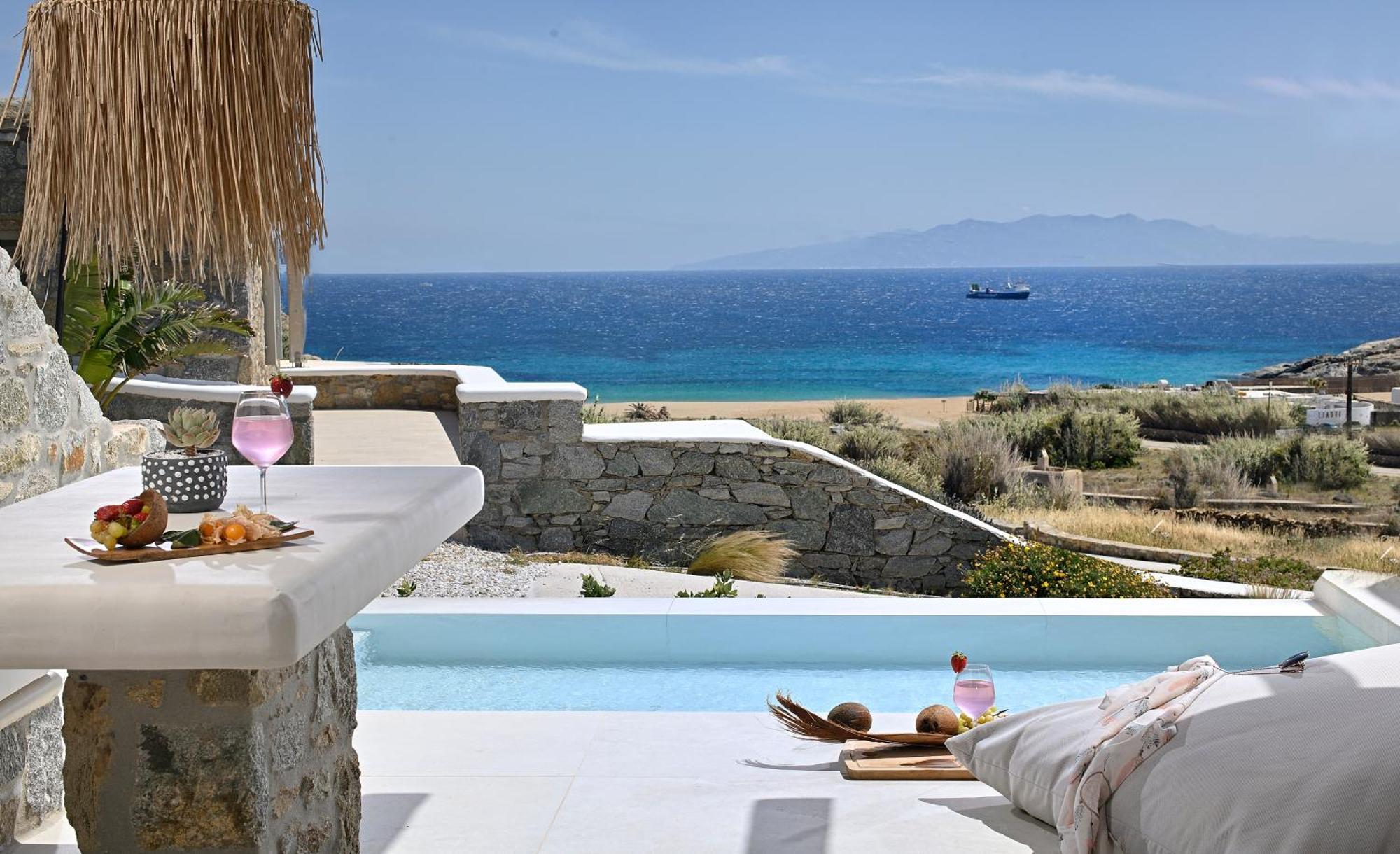 Vlia Mykonos Apartment คาลาฟาติส ภายนอก รูปภาพ